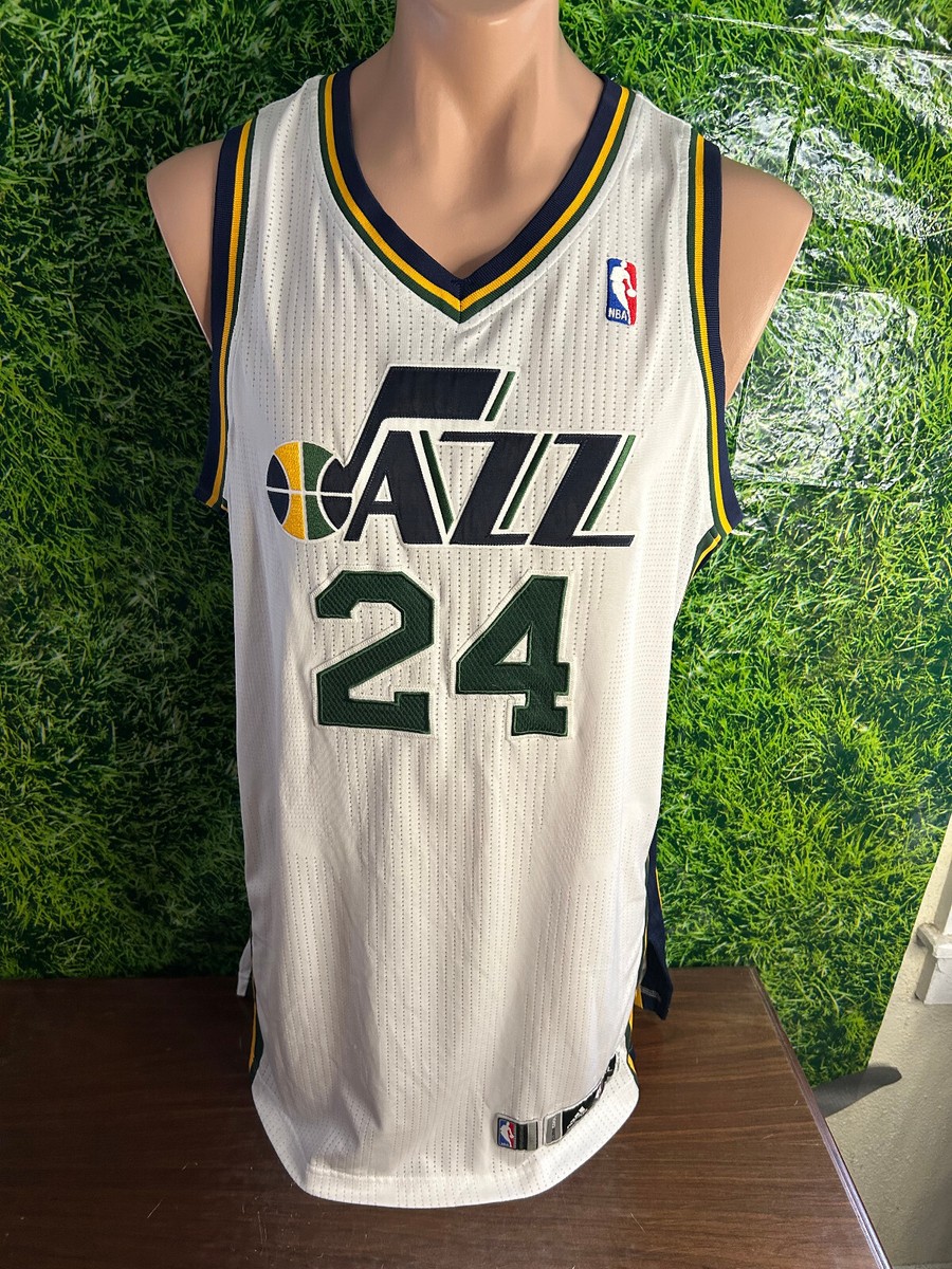 2011-12 Utah Jazz #24 Paul Milsap Game Worn Jersey adidas White