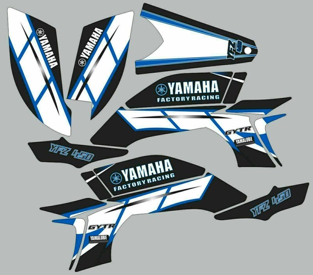 Graphic kit for 20032008 Yamaha YFZ450 YFZ 450 ATV decals stickers eBay
