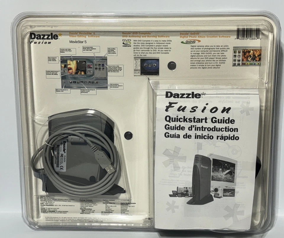 Dazzle Fusion Digital Media Capture Device Convert Home Video Movies Reader NEW! - Image 4 of 4