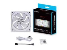 Lian Li UNI Fan SL120 v2 120mm RGB Reverse Blade Fan White - 1-Pack