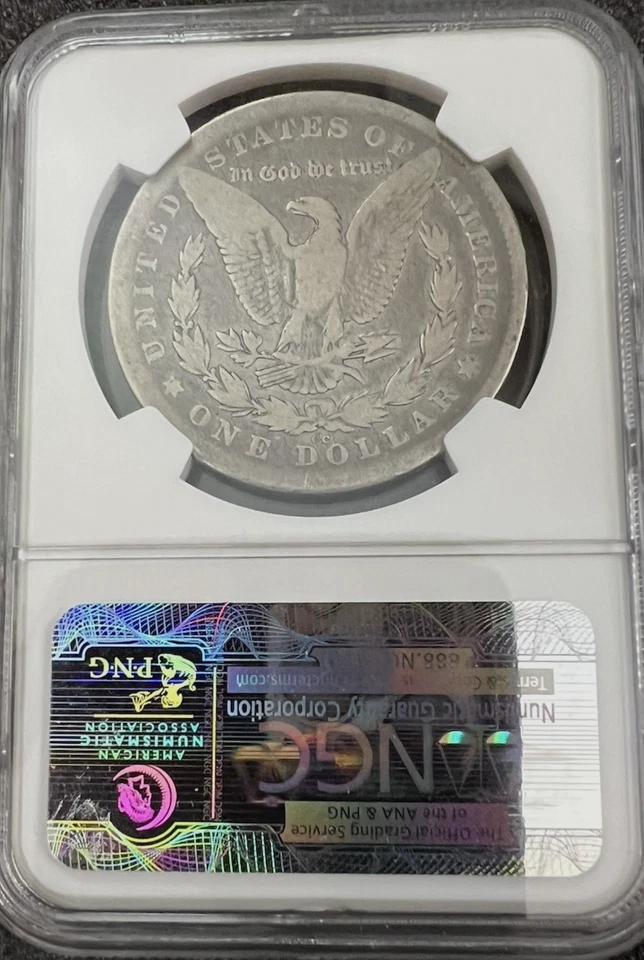 1878 C-C MORGAN G4 NGC SILVER DOLLAR  G 4 $1  Coin US United - Image 4 of 4