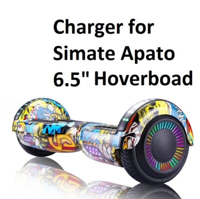  AC Adapter battery Charger for SIMATE Apoto 6.5'' Hoverboard #29xhkt