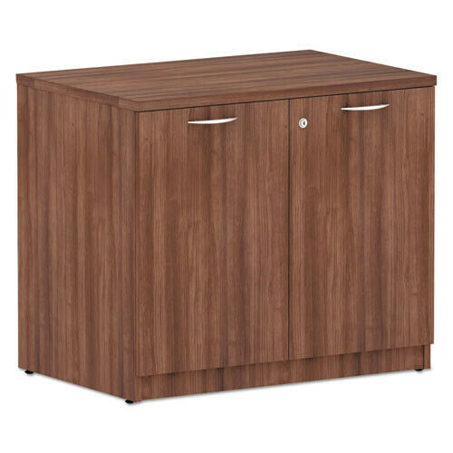 Alera VA613622WA Valencia Storage Cabinet - Modern Walnut New