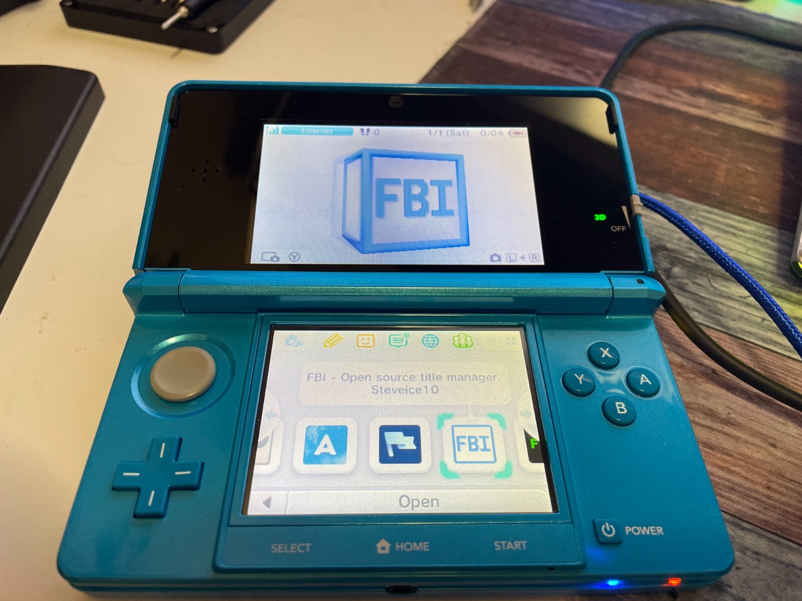 Nintendo 3DS Light Blue Handheld Console 64GB Region Free eBay