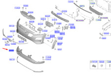 Couvercle inférieur de pare-chocs avant HYUNDAI KONA Electric MK1 86512K4010