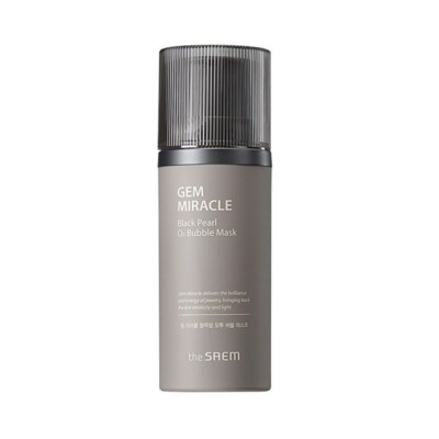 THE SAEM Gem Miracle Black Pearl O2 Bubble Mask 105g Wash Off Mask with Oxygen