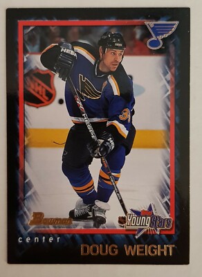 NHL Card Doug Weight #30 St. Louis Blues Topps 2002 Bowmann Young Stars