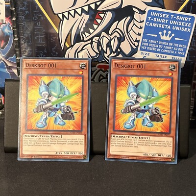 yugioh deskbot deck 2x Deskbot 001 - SR10-EN021 - Common 1st Edition Structure Deck NM/M