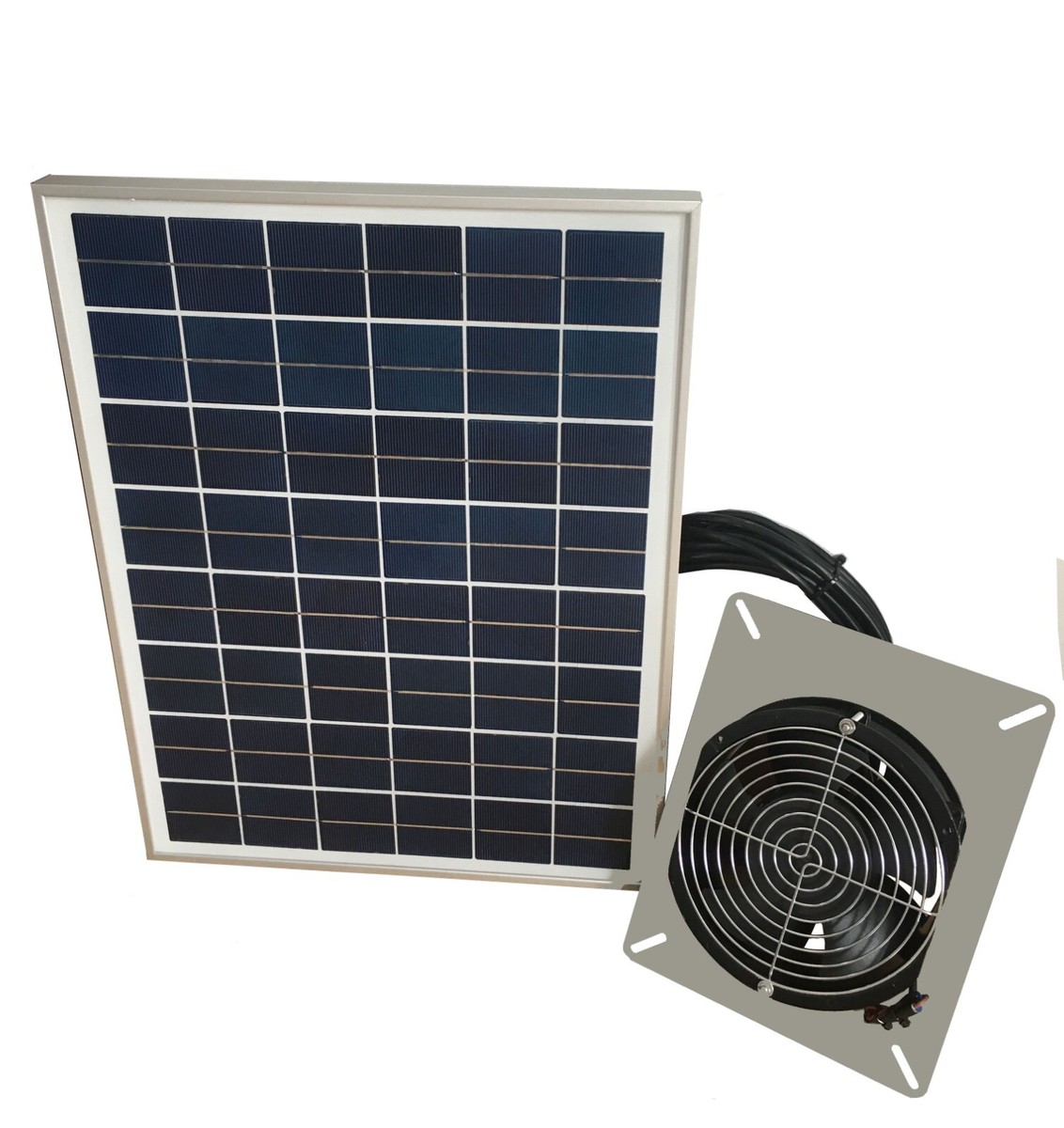 250CFM Solar Powered Crawlspace Ventilator Subfloor Fan For