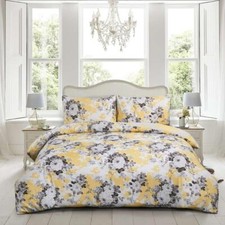 4 Piece Bedding Set Rich Cotton Duvet Quilt Cover with Fitted Sheet & Pillowcase