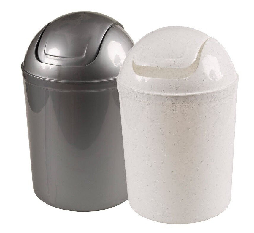 Cubo de manta oscilante, 5 litros - antracita o blanco - tapa desmontable