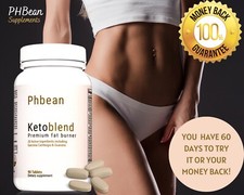 PHBean Ketoblend 90 Capsules Keto Friendly Non-GMO Lab Tested Made in USA