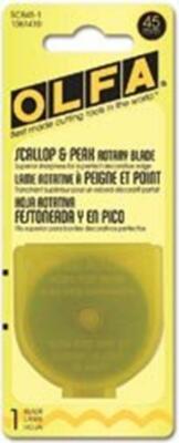 Bulk Buy: Olfa Rotary Blade Refill 45mm Scallop SCB45-1 (2-Pack)