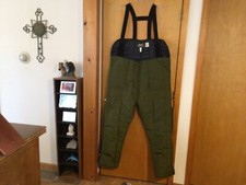 RefrigiWear Men's SUPER Nylon Insulated Bib Overalls Style 395 Green NWOT TT-8