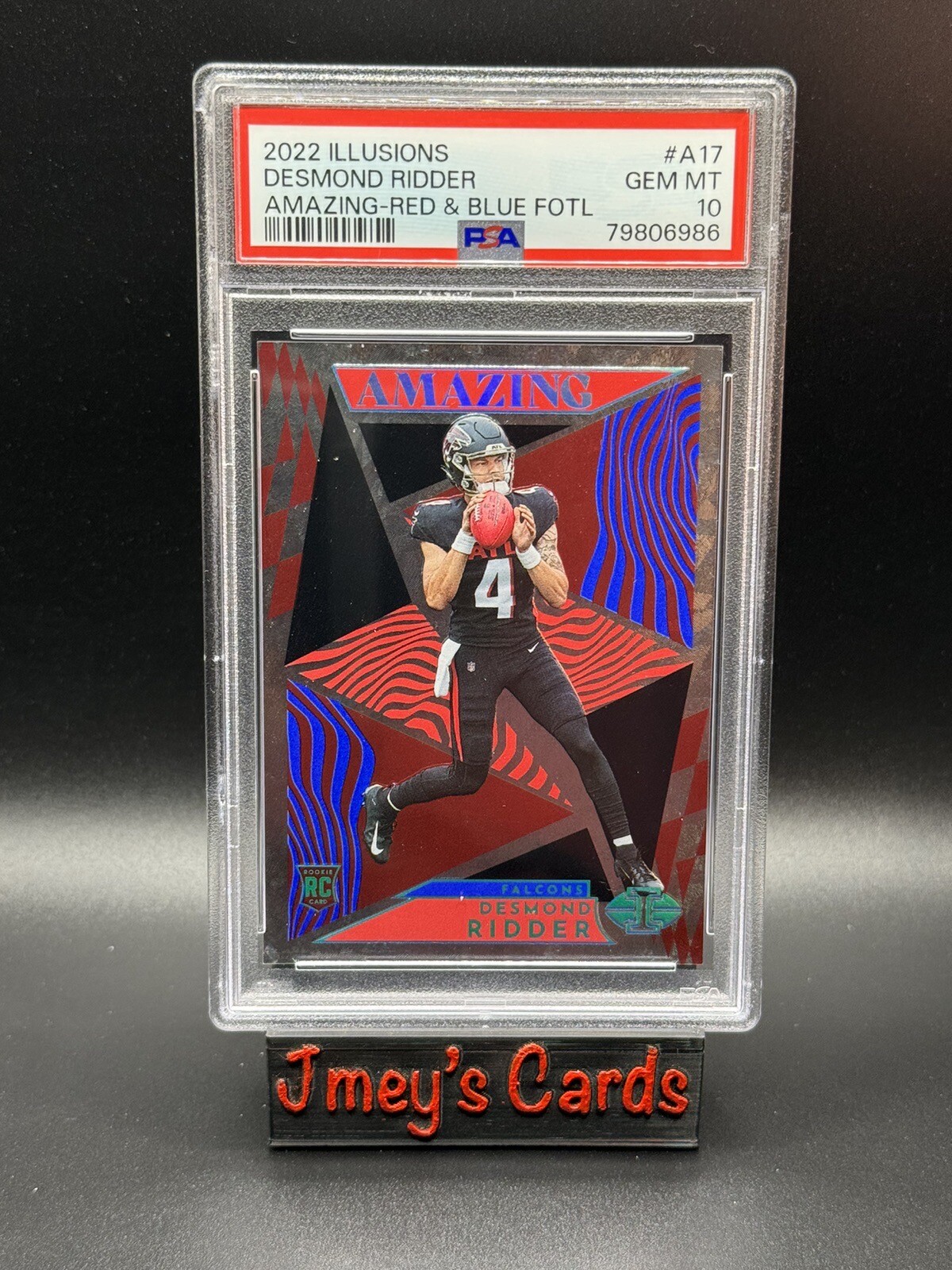 Desmond Ridder Panini Illusions Amazing #A17 Red & Blue Fotl