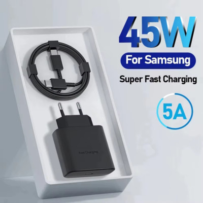 45w USB-C Schnellladegerät Für Samsung S25 S23 S22 Ultra S24+ S23+ Ladekabel