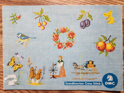DMC Scandinavian Cross Stitch, floral, mushrooms, birds  - 85 designs