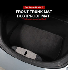 Tesla Model 3 Front Trunk / Frunk Carpeted Cargo Mat, Non-Slip, Black, 2021-2023