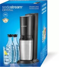 SodaStream Crystal Sparkling Water Maker Machine With 2 Glass Carafes