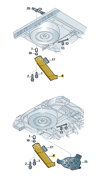 Motstand, kupévifte VW T5 2003-2015 T6 2015- Touareg I Amarok