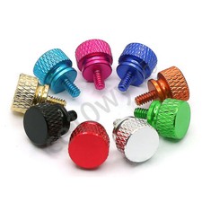 6 32 6 Color Zinc Alloy Hand Grip Knob Bolts Computer Case Knurled Thumb Screws