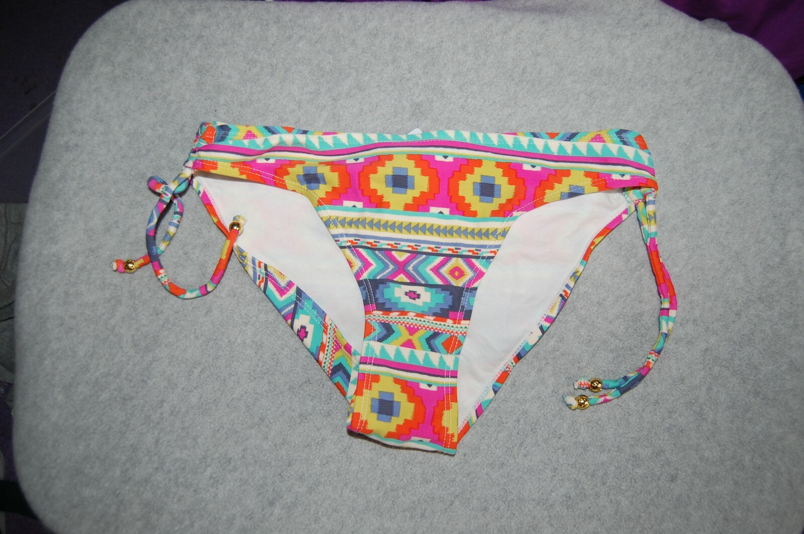 Accessorize Adjustable Side Bikini Bottoms Multicoloured Size UK 10 BNWT