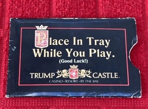 VINTAGE & RARE -“TRUMP CASTLE”CASINO PLAYER *CARD SLEEVE ONLY (No Card)