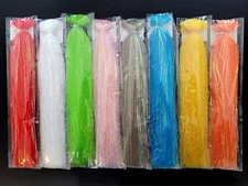 FLASH -N- SLINKY - Fly Tying Fiber - Saltwater Baitfish Streamer Hair - 8 COLORS