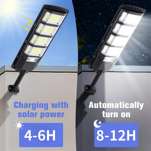 Commercial 99000000LM LED Outdoor Dusk to Dawn Solar Street Light Road Area Lamp - Bild 14 von 16