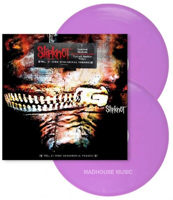 SLIPKNOT LP x 2 VOL.3 VIOLET VINYL The Subliminal Verses Double Vinyl MAILS SAME