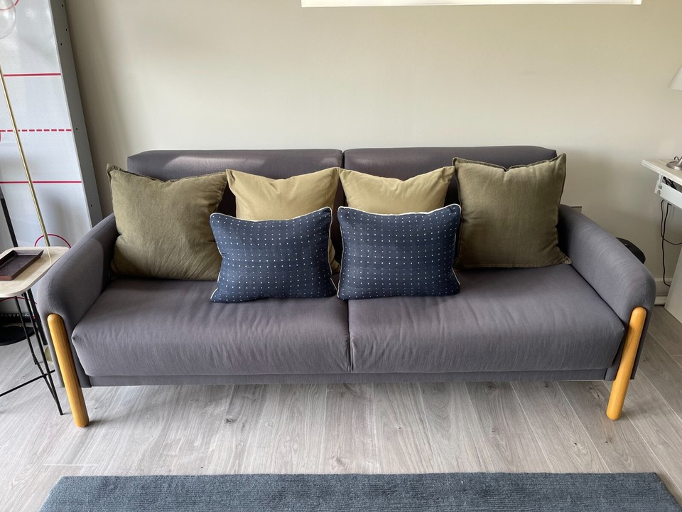 JOHN LEWIS SHOW WOOD SOFA BED GREY eBay