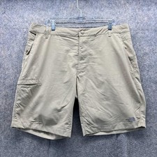 The North Face Shorts Men 38 Adult Khaki Cargo Pockets Stretch Hike Hiking Soft