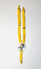 Vintage Mickey Mouse Suspenders Yellow Disney Irish Bagpipe Adjustable Stretchy