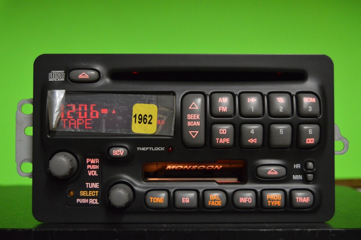00 01 02 03 04 Pontiac factory MONSOON CD Cassette player radio