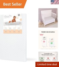 38 x 24 Sunset Mini Crib Mattress Hypoallergenic, Greenguard Gold Certified