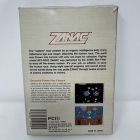Zanac NES 1987 Nintendo Entertainment System Boxed -Game & Box W/ Foam & Cover