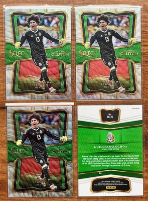2017-18 Panini Select Soccer Guillermo Ochoa Mexico in the Clutch Insert Lot X4