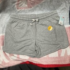 Cat  Jack Girls Size XL 14/16 Plus Drawstring Shorts Heather Gray