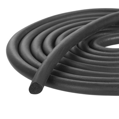 10 meters 7mm/0.28'' Dia  Round EPDM Foam Rubber Weather Seal Strip #A6-30
