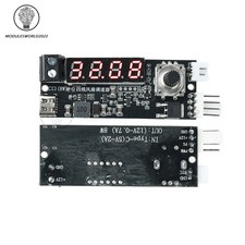 5V 12V 5A 4-Wire PWM Fan Speed Control Module Smart Temperature Control Display