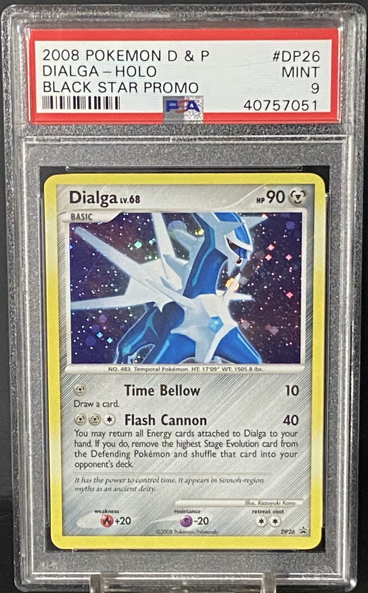Pokemon 2008 Diamond & Pearl Black Star Promo DP26 Holo Dialga PSA