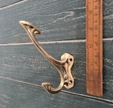 Solid brass vintage Hat & coat hook robe hook vintage old English Victorian