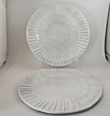 Set of 2 Vietri Incanto 12 1/2'' Service Plates (Chargers) - Made in Italy