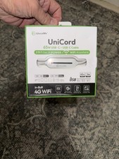 GlocalMe UniCord 65W USB-C Charging Cable w/ Built-In 4G WiFi Hotspot Global