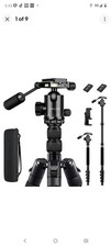 JOILCAN Camera Tripod, 83" Aluminum Tripods Monopods Metal Handle new open box