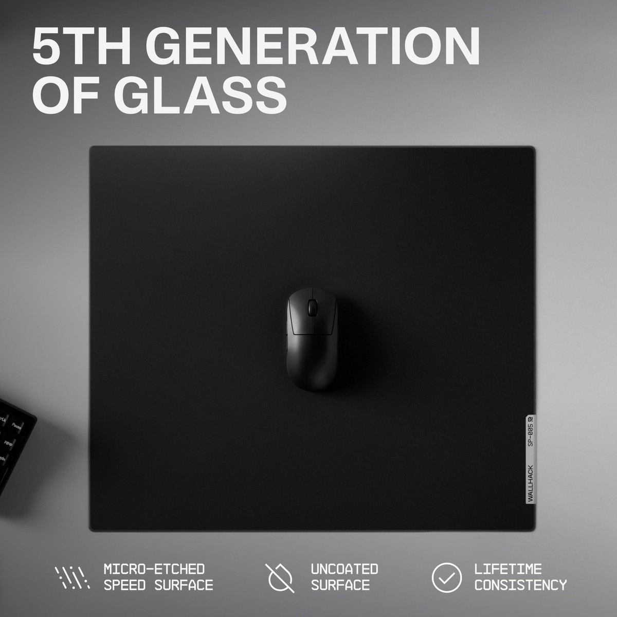 Wallhack SP-005 Glass Gaming Mouse Pad – Speed Surface, Large