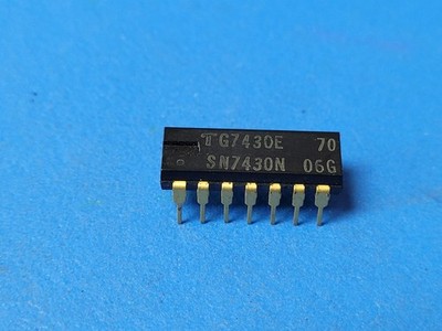 SN7430N, TG7430E TRANSITRON NAND Gate 1-Func 8-Input TTL PDIP14 GOLD