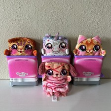 Cookeez Makery Toasty Treatz Lot 4 Scented Plush 3 Toasters Unicorn Cats Dog