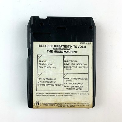 Bee Gees Greatest Hits Vol II 8-Track Cartridge 1979 Promo Artco