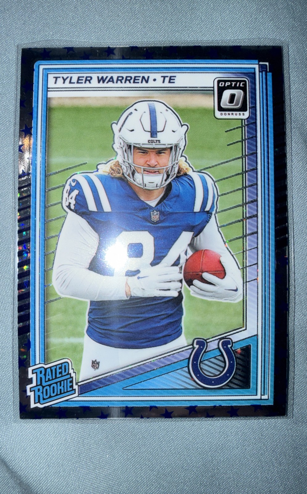 2025 Panini Donruss Optic - Rated Rookie Tyler Warren #234 Stars Prizm (RC)